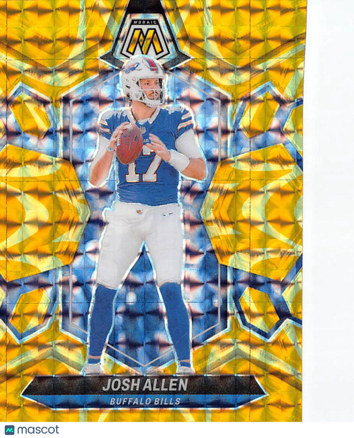 2024 Panini Mosaic Josh Allen Yellow Reactive #22 Buffalo Bills