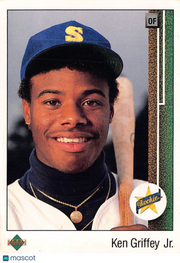 1989 Upper Deck Ken Griffey Jr. Rookie #1 Seattle Mariners