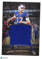 2023 Panini Luminance Football Josh Allen Jumbo Patch Memorabilia #JUM-1 Bills