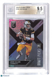 2018 Panini Elite Draft Picks Josh Allen Rookie RC #103 BGS 9.5 Wyoming Cowboys