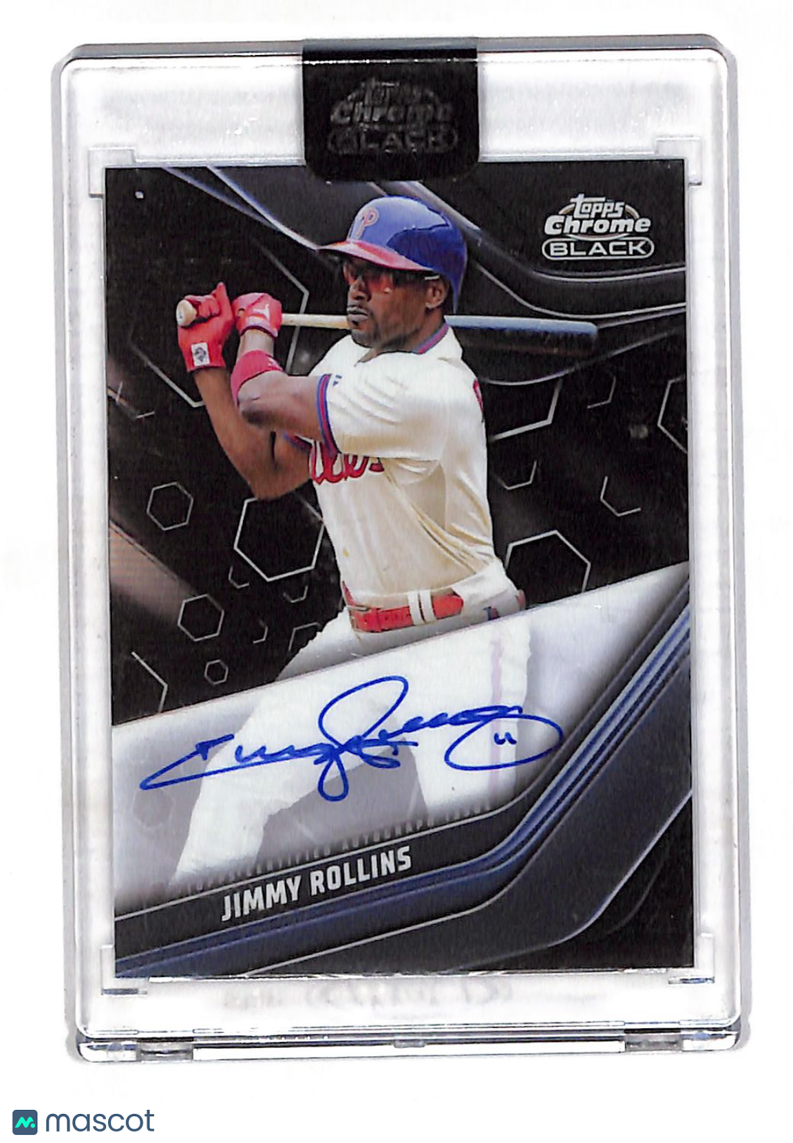2023 Topps Chrome Black Jimmy Rollins Autograph #CBA-JRO Philadelphia Phillies