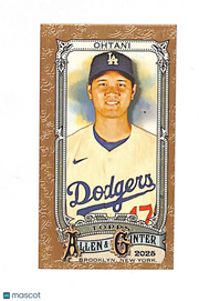 2025 Topps Allen & Ginter Shohei Ohtani Mini Gold Border #132 Dodgers