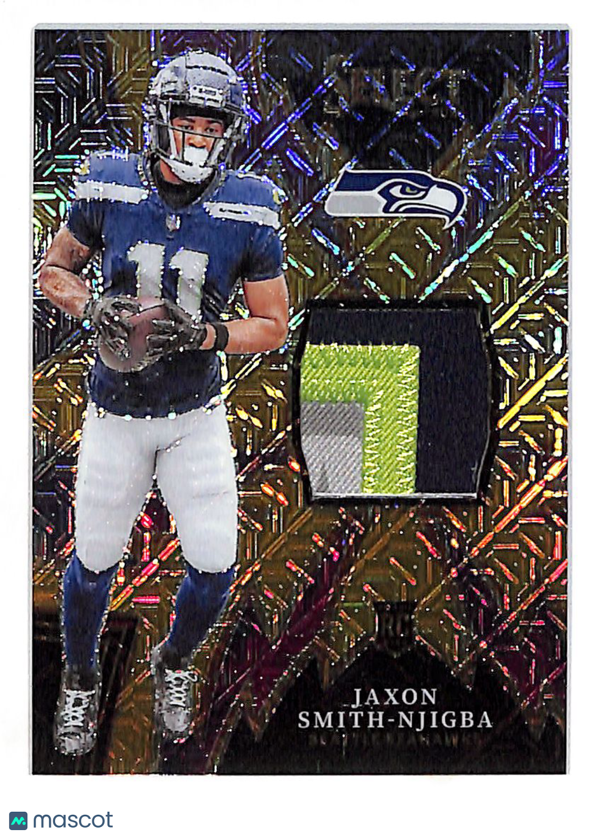 2024 Panini Select Jaxon Smith-Njigba Gold Prizm Patch /10 #SP-JSN Seahawks