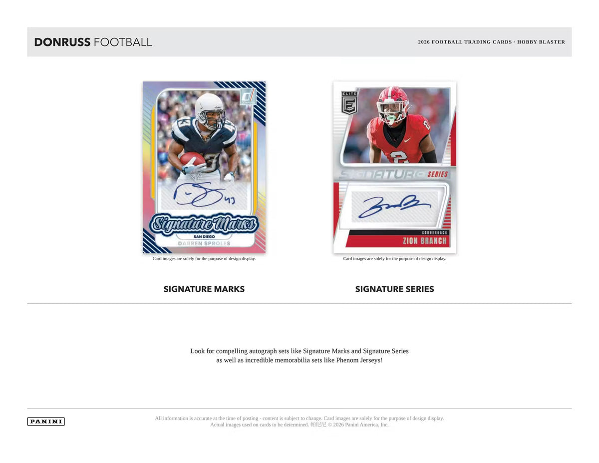2026 Panini Donruss Football Hobby Blaster Box