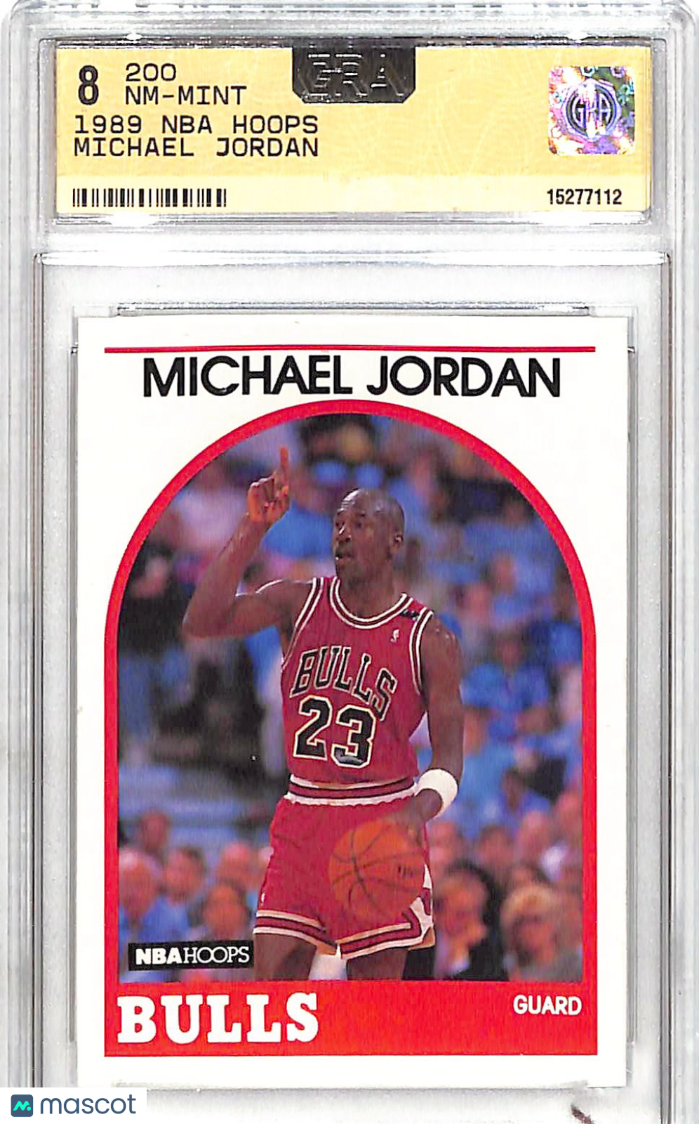 1989-90 NBA Hoops Michael Jordan #200 GRA 8 Chicago Bulls