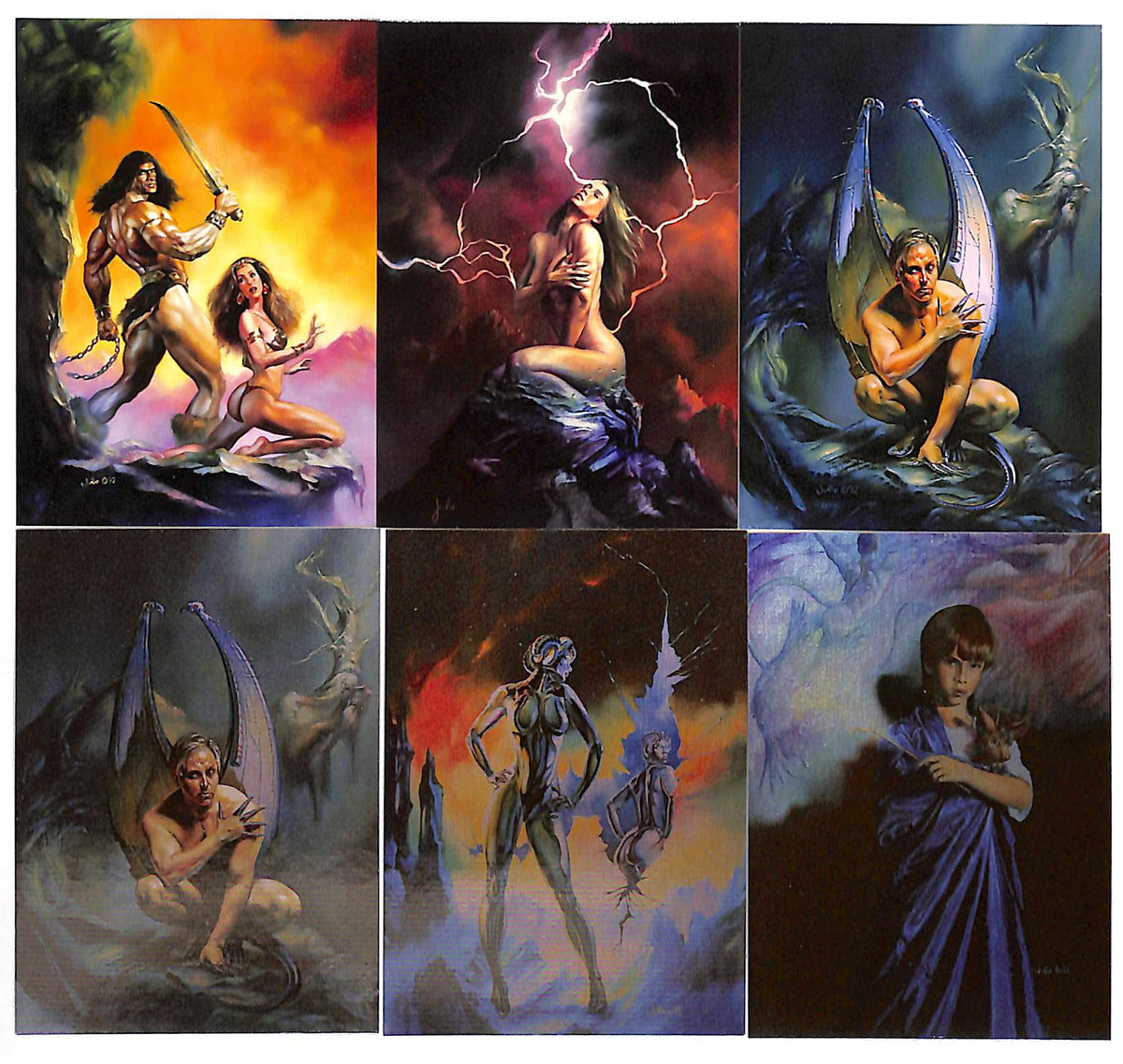 1994 Julie Bell by Cardz Complete Set #1-45 Plus T1-T10