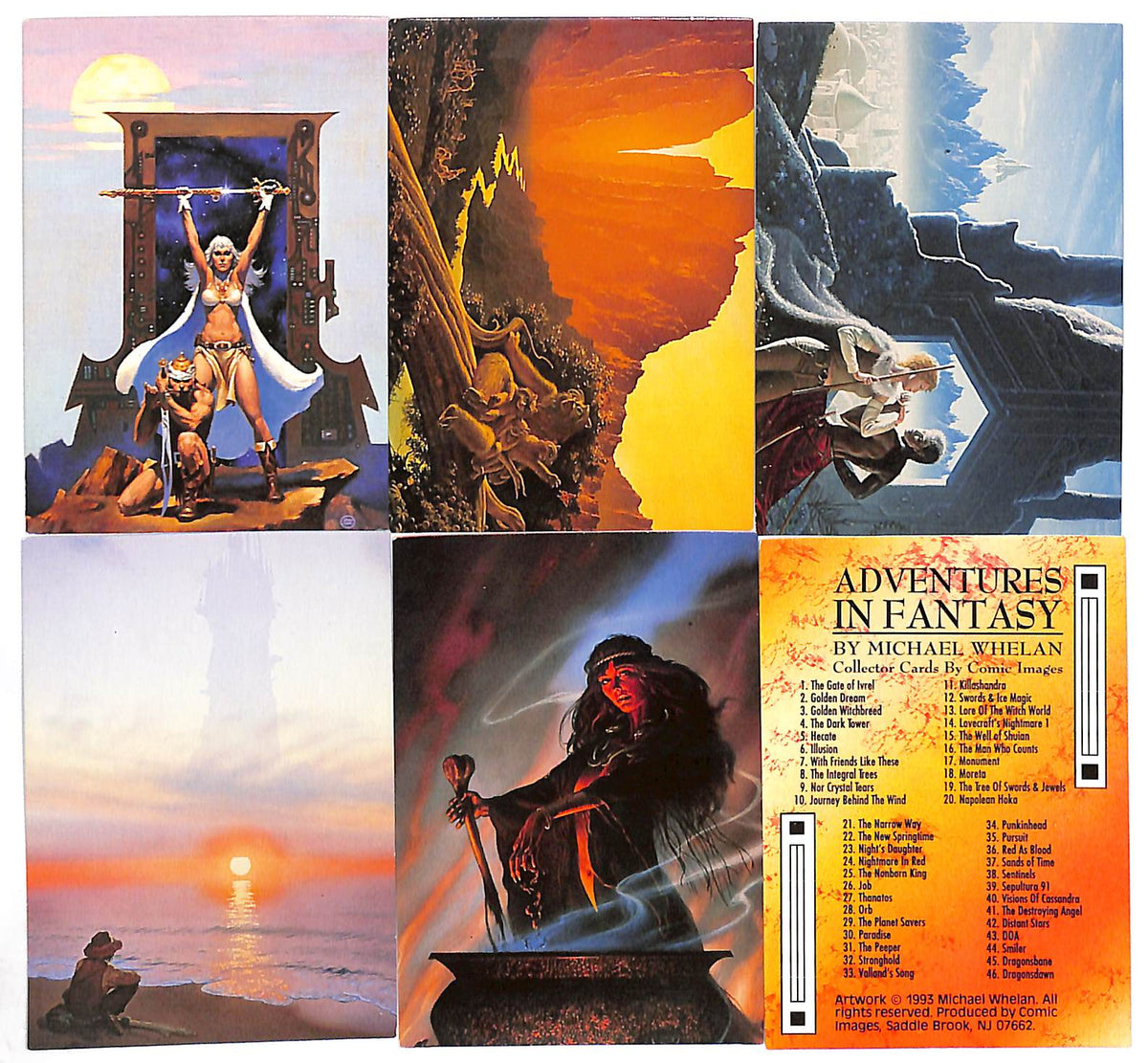 1993 Adventures In Fantasy Michael Whelan By Comic Images Complete Set Missing Card #89