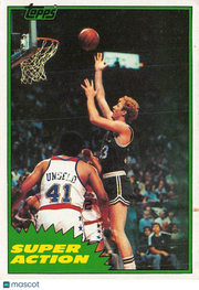 1981-82 Topps Larry Bird #E101 Boston Celtics