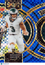 2024 Panini Select Nolan Smith Blue Checkerboard /149 Rookie RC #108 Eagles
