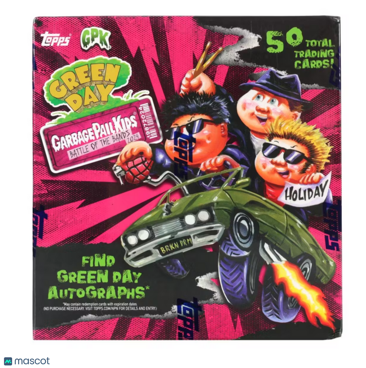 Topps 2024 Garbage Pail Kids Battle Of The Bands: Green Day Hobby Box