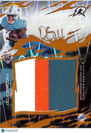 2026 Topps Resurgence Ollie Gordon II Rookie Patch Auto Gold /50 RRS-OG Dolphins