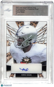 2022 Leaf Valiant Romeo Doubs Auto Autograph Clear Leopard Proof 1/1 Rookie