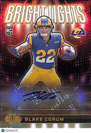 2024 Illusions Bright Lights Signatures Blake Corum /299 Rookie RC #BLS-BCM Rams