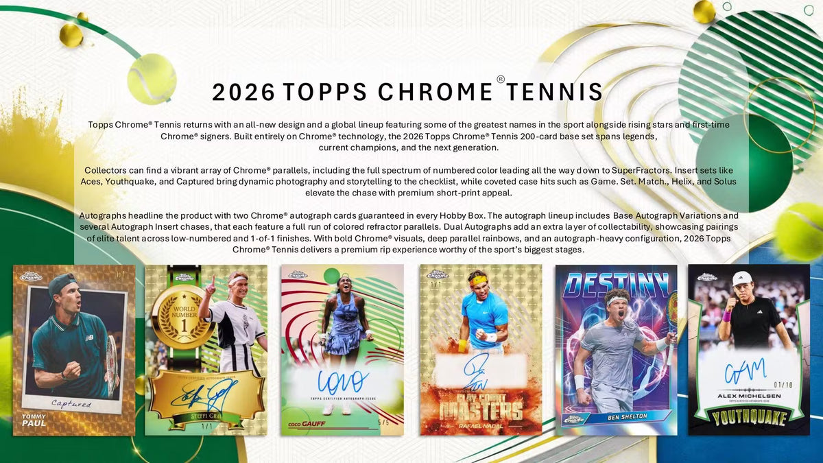 2026 Topps Chrome Tennis Blaster Box