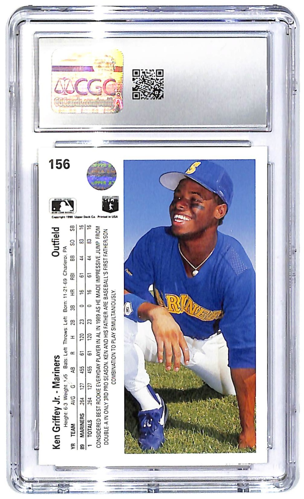 1990 Ken Griffey Jr Upper Deck - #156 CGC Gem Mint 10