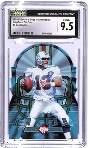 1995 Collectors Edge Instant Replay Dan Marino EdgeTech Die Cuts CGC 9.5 #