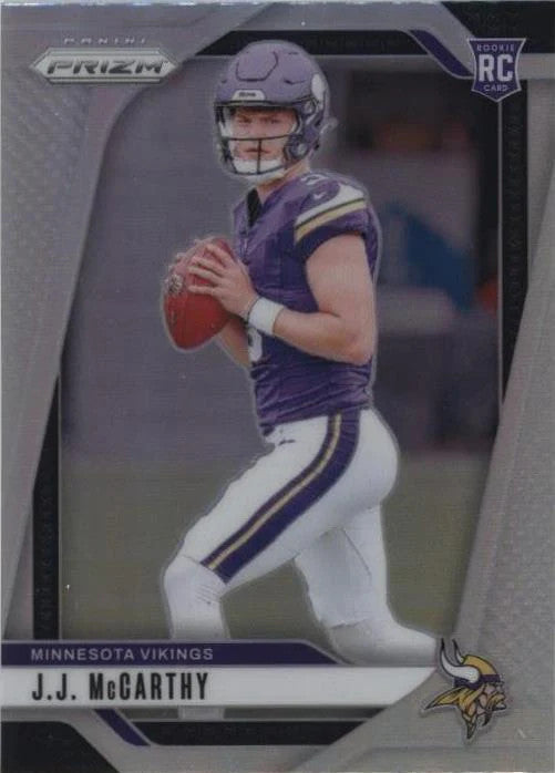 2024 Panini Prizm - Rookies J.J. McCarthy #400 Silver Prizm (RC) PSA 10 GM