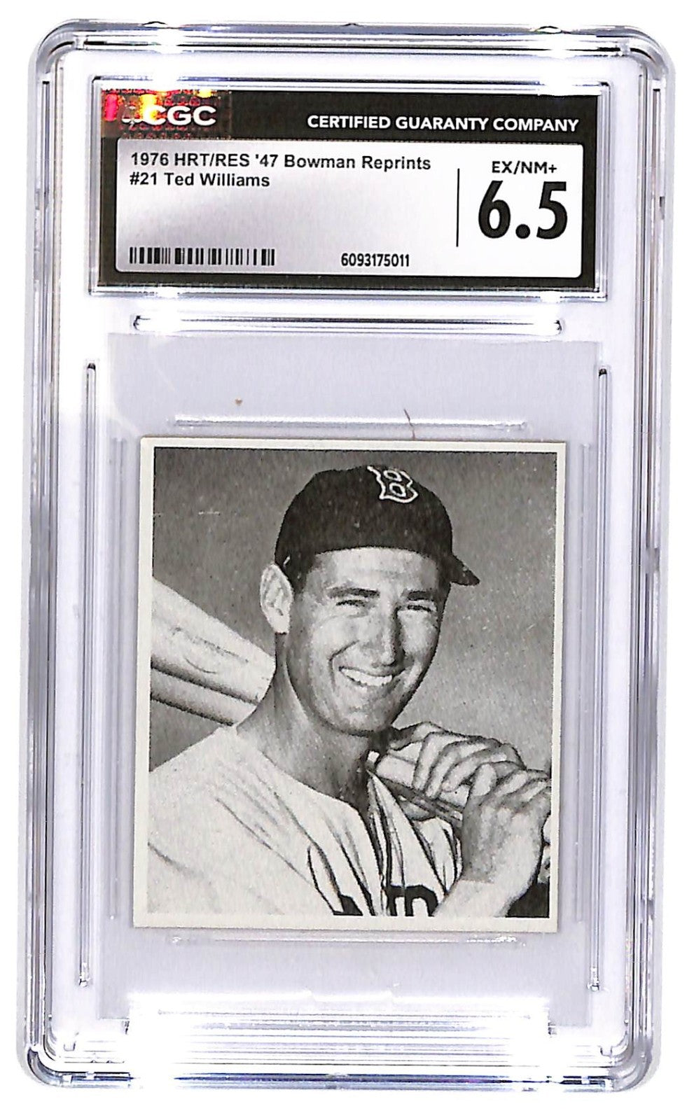 1976 Ted Williams HRT/RES '47 Bowman Reprints #21 CGC 6.5