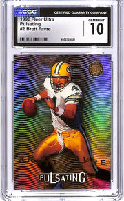 1996 Fleer Ultra Brett Favre Pulsating #2 CGC 10 Packers