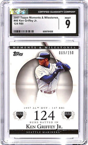 2007 Topps Moments & Milestones - Ken Griffey Jr #46 124RBI CGC 9