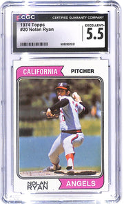 1974 Nolan Ryan Topps #20 CGC Excellent 5.5