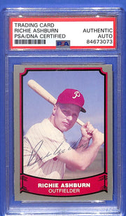 1988 Pacific Baseball Legends Signed Richie Ashburn #8 PSA/DNA Certified