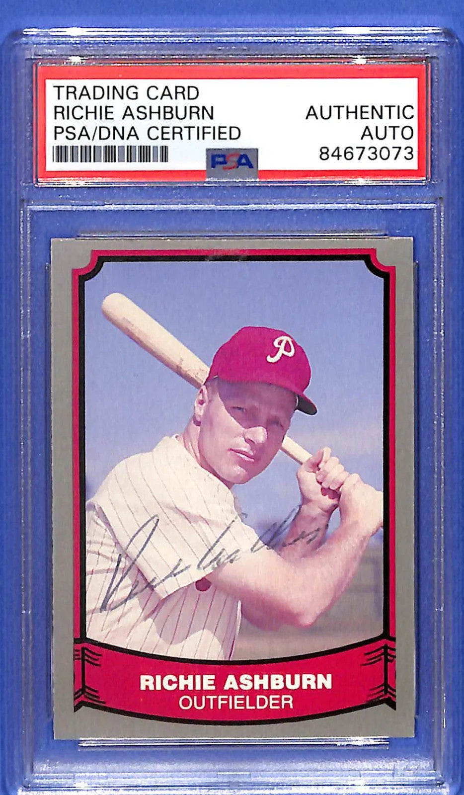 1988 Pacific Baseball Legends Signed Richie Ashburn #8 PSA/DNA Certified