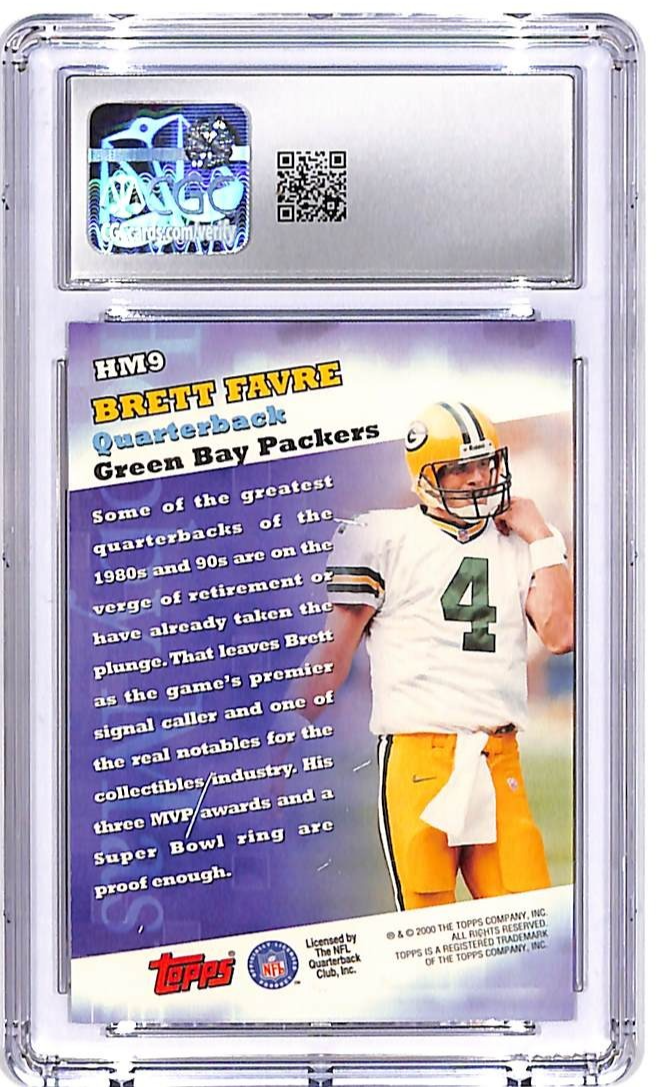 2000 Topps Brett Favre Hobby Masters HM9 CGC 10 Packers
