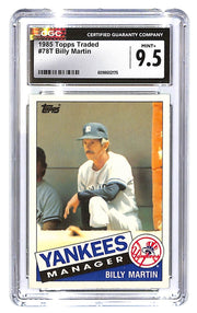 1985 Billy Martin Topps Traded - #78T CGC Mint Plus 9.5