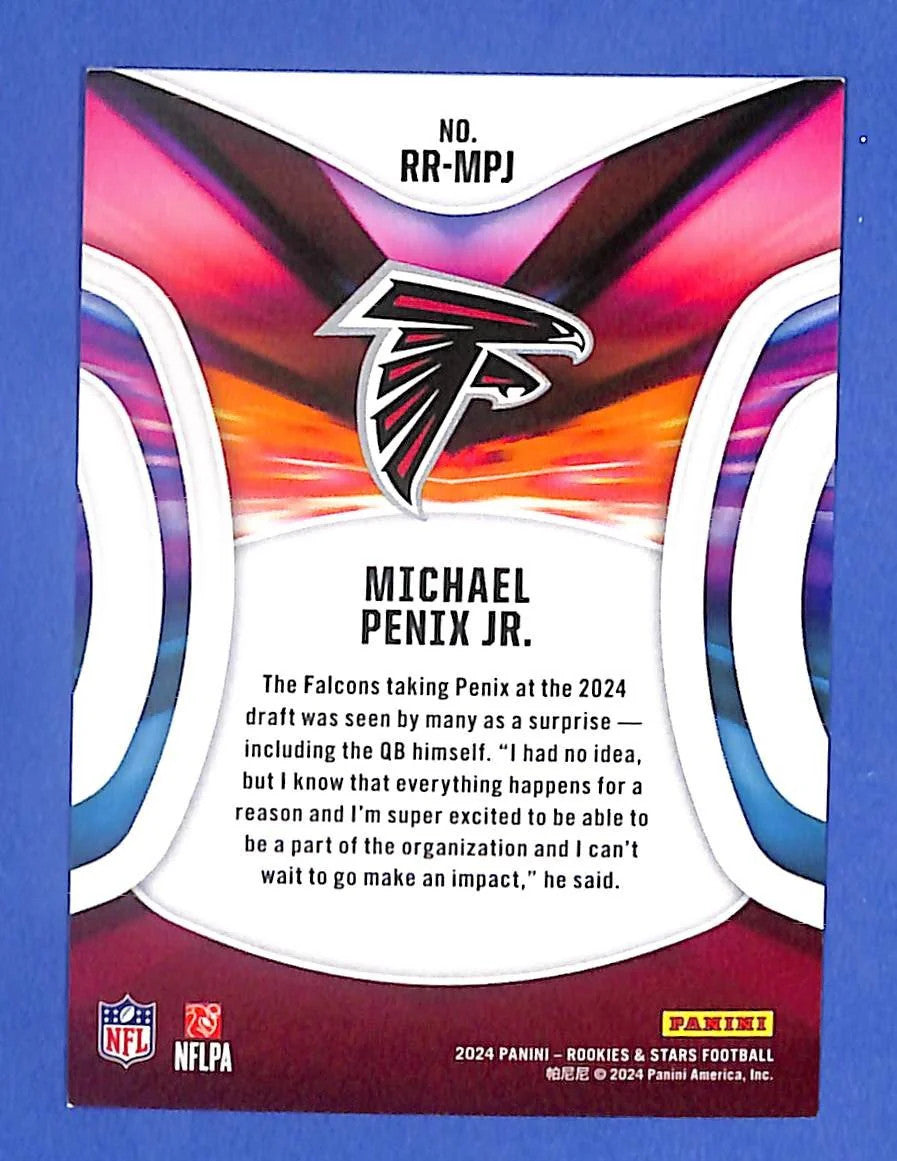 2024 Panini Rookies & Stars Michael Penix Jr Rookie Rush #10/10 (RC) Falcons