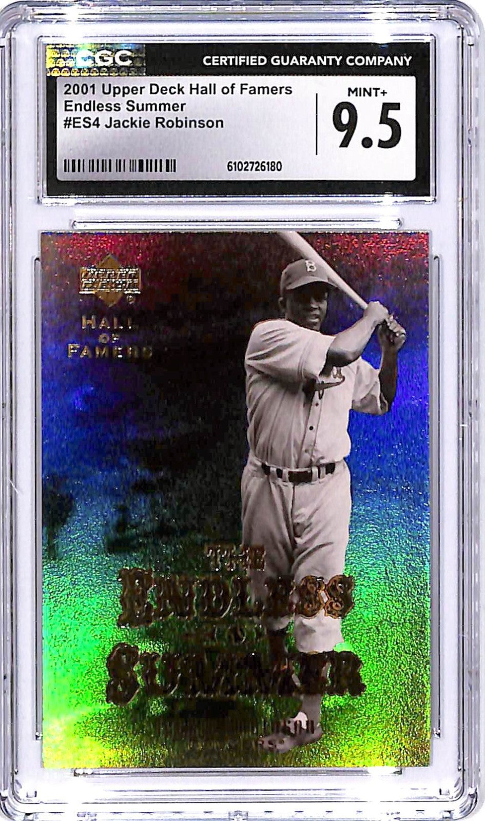 2001 Upper Deck Hall of Famers Jackie Robinson Endless Summer ES4 CGC 9.5 Dodger