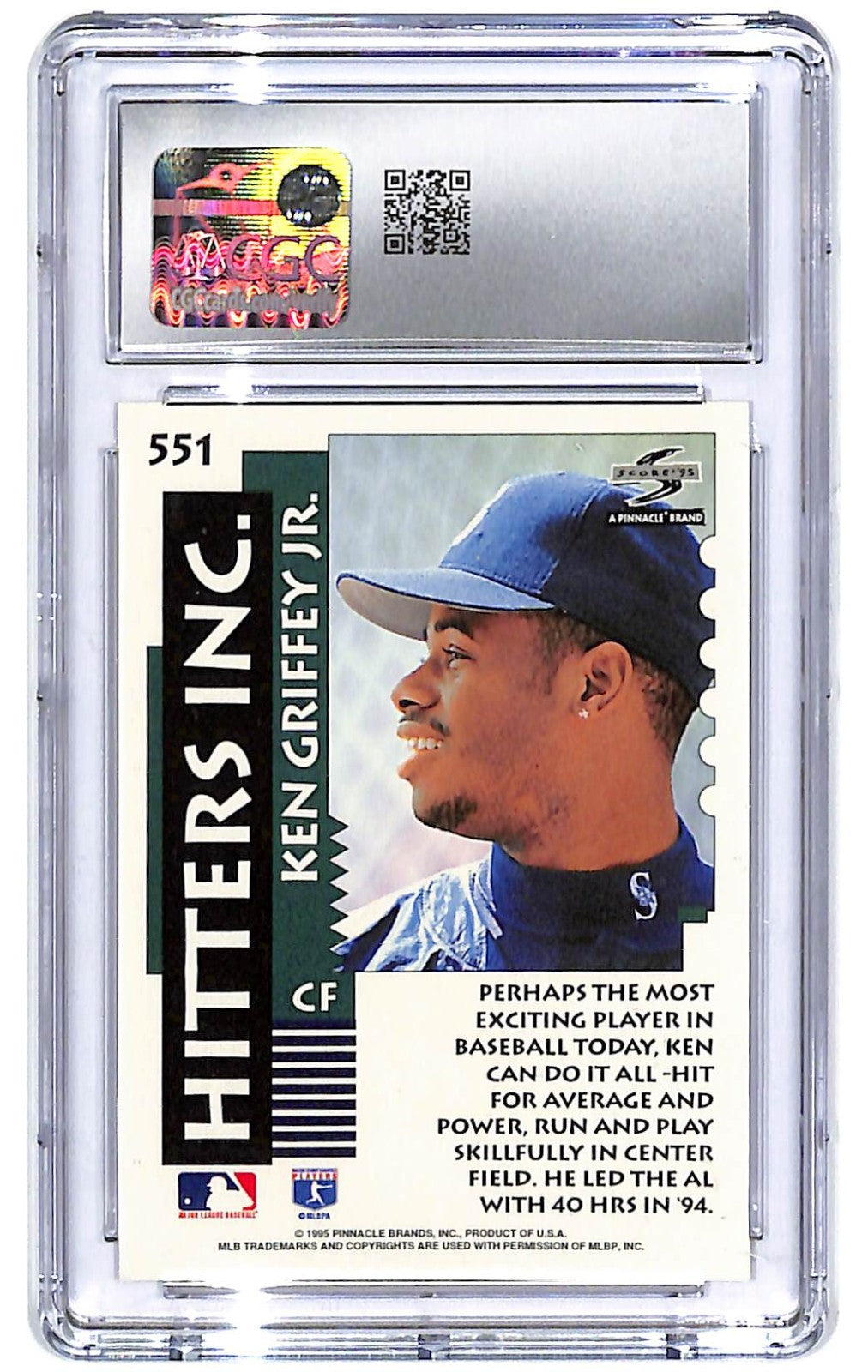 1995 Ken Griffey Jr. Score #551 CGC Mint 10