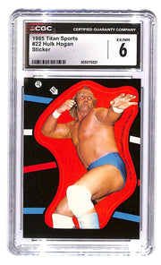 1985 Hulk Hogan Topps WWF - Stickers  #22 CGC 6
