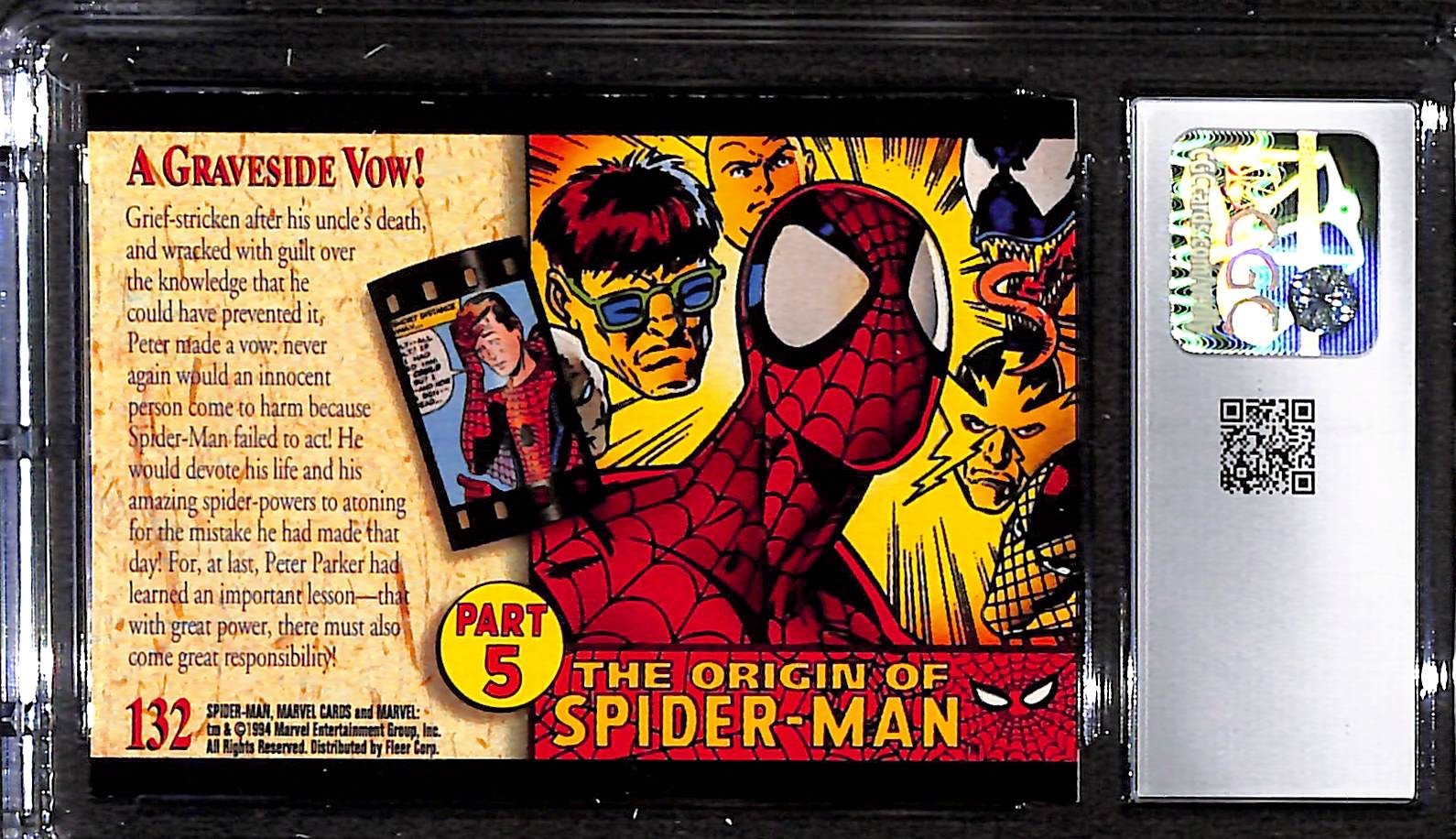 A Graveside Vow! Amazing Spider-Man 1st Edition (1994) Fleer #132 CGC 10