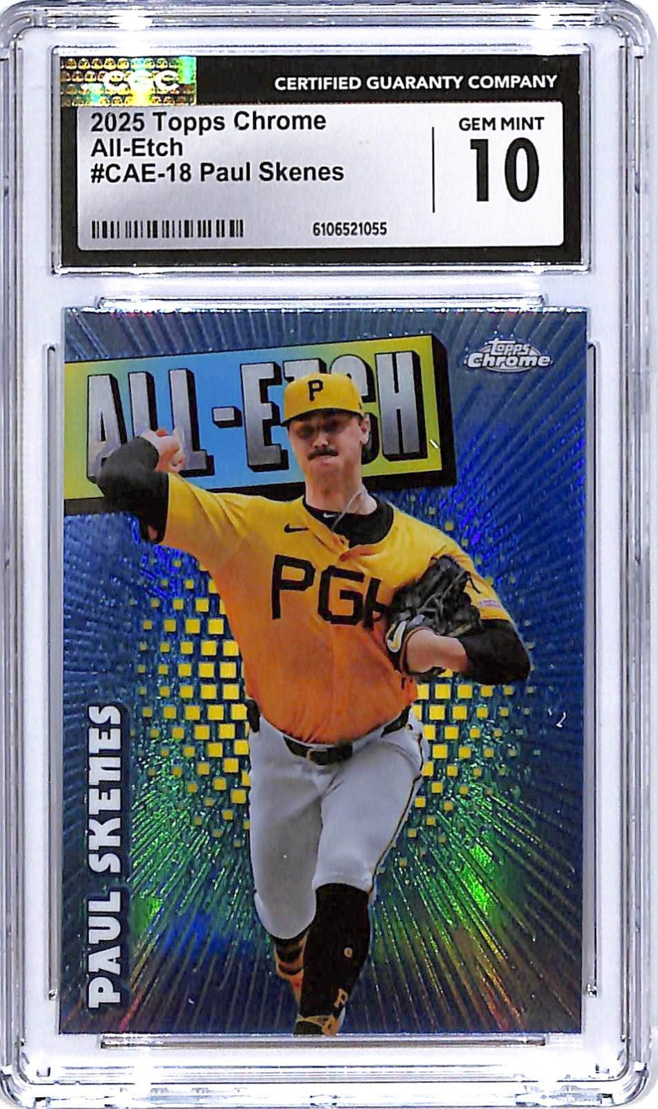 2025 Topps Chrome Paul Skenes All-Etch CGC 10 Pirates