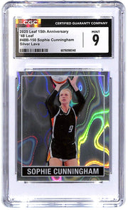 2025 Sophie Cunningham Leaf 15th Anniversary '48  Silver Lava CGC Mint 9