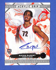 2023-24 Topps Motif Acrylic Drip Autographs Rayan Rupert #ADA-RR #/49 (AU, RC)