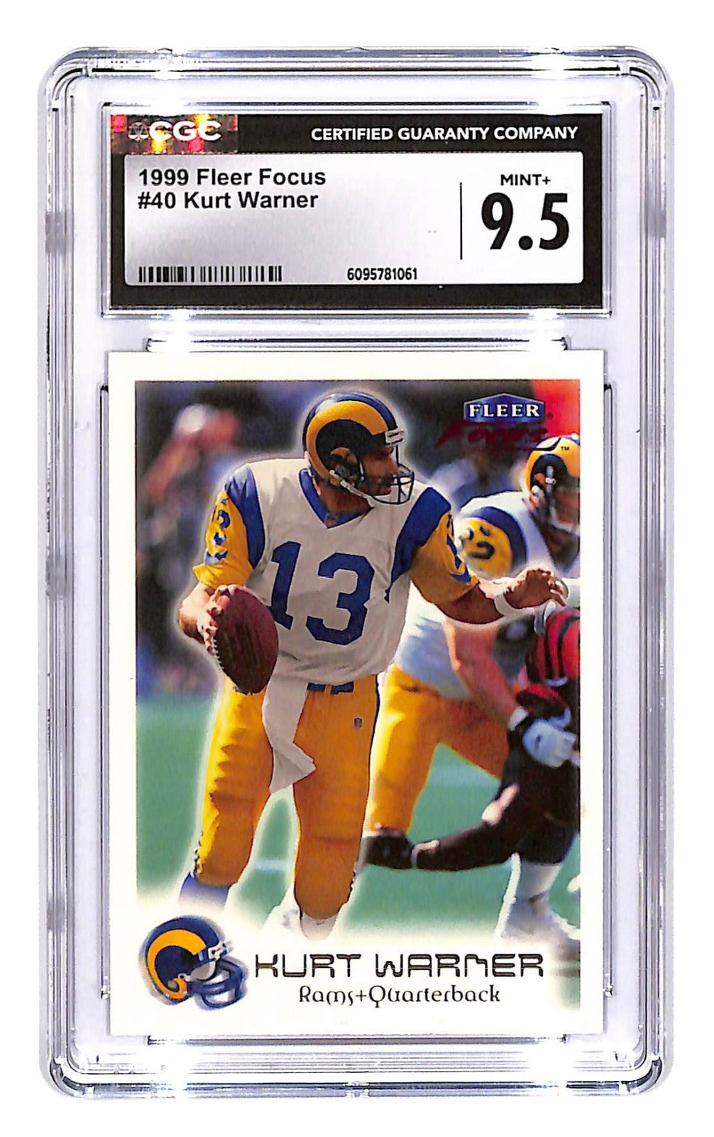 1999 Kurt Warner Fleer Focus - #40 (RC) CGC Mint Plus 9.5