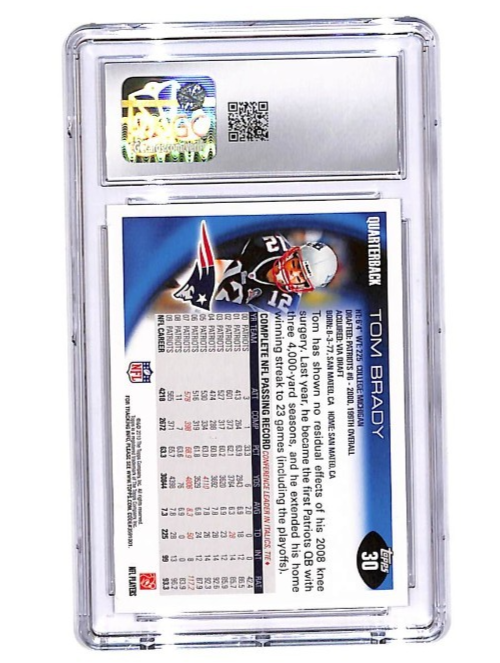 2010 Topps Tom Brady #30 CGC 9 Patriots