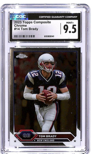 2023 Topps Composite Tom Brady Chrome CGC 9.5 #14 Patriots