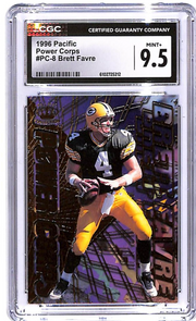 1996 Pacific Brett Favre Power Corps PC-8 CGC 9.5 Packers