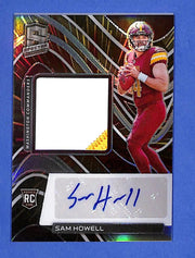 2022 Panini Spectra Rookie Patch Autographs Sam Howell #241 Hyper Prizm #/75