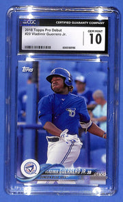 2018 Topps Pro Debut Vladimir Guerro Jr. #20 RC CGC 10 Gem Mint Blue Jays