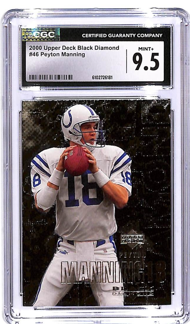 2000 Upper Deck Black Diamond Peyton Manning #46 CGC 9.5 Colts