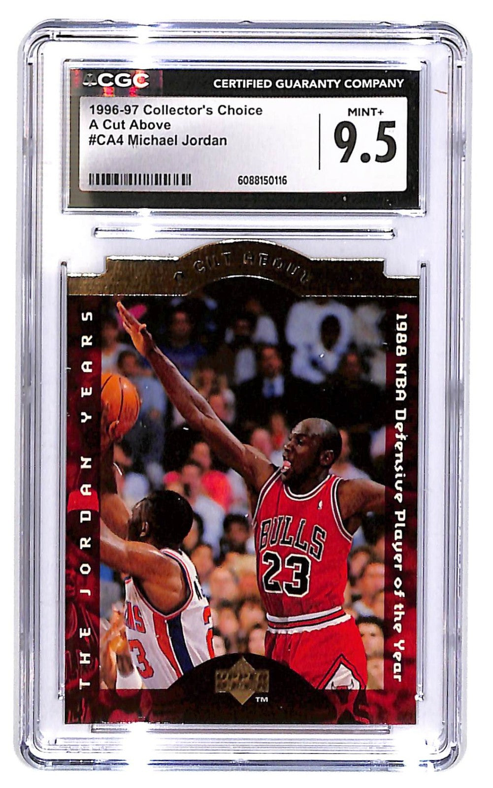 1996-97 Jordan Michael Upper Deck Collector's Choice A Cut Above #CA4 CGC 9.5