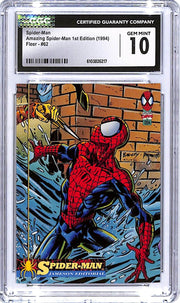 1994 Fleer Marvel Amazing Spider-Man 1st Edition Spider-Man #62 CGC 10