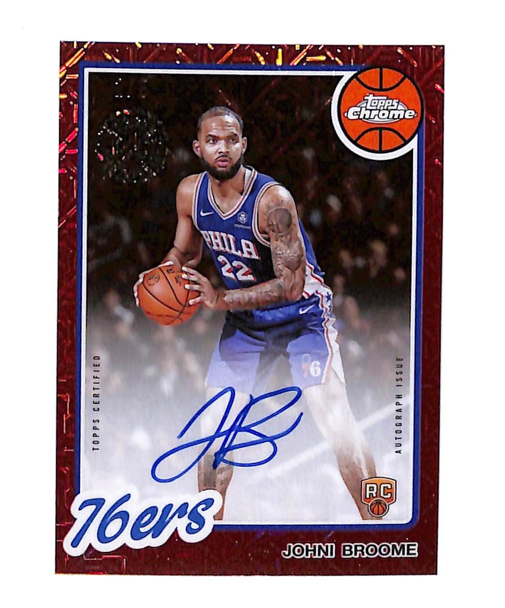 2025-26 Topps 1980-81 Topps Chrome Rookie Autographs Johni Broome #80CR2-JO #2/5