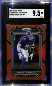 2022 Kayvon Thibodeaux Panini Prizm #370 Orange Prizm (RC) #154/249 SGC 9.5