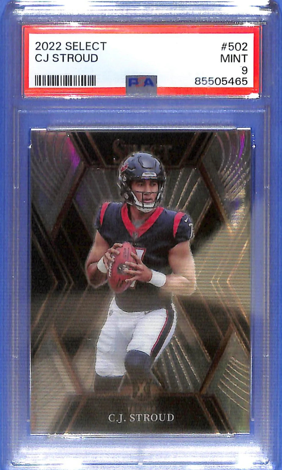 2022 Select CJ Stroud Rookie RC XRC PSA 9 #502 Houston Texans Silver
