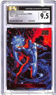1994 Fleer Marvel Masterpieces Captian Universe #19 CGC 9.5